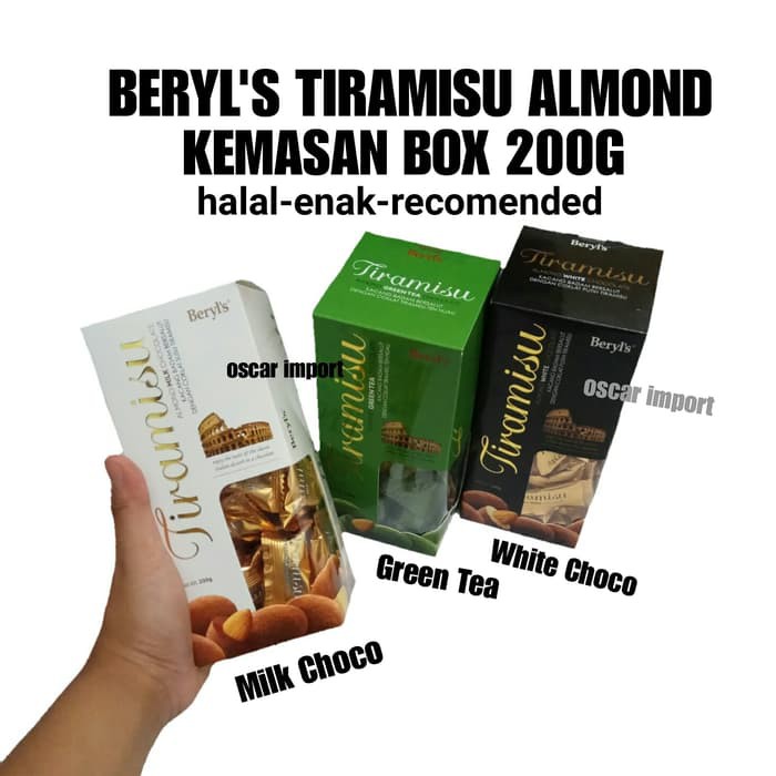 

BERYLS TIRAMISU ALMOND BOX 200GR - Green Tea