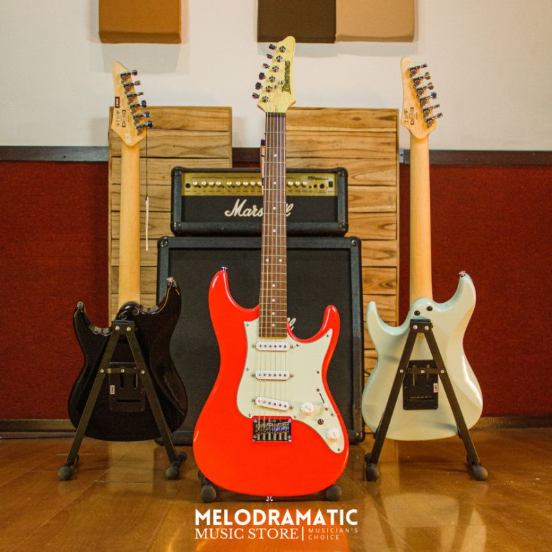 GITAR ELEKTRIK IBANEZ AZES31 VM Vermillion Red