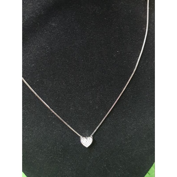 kalung koye emas putih italy santa berliontin love simple