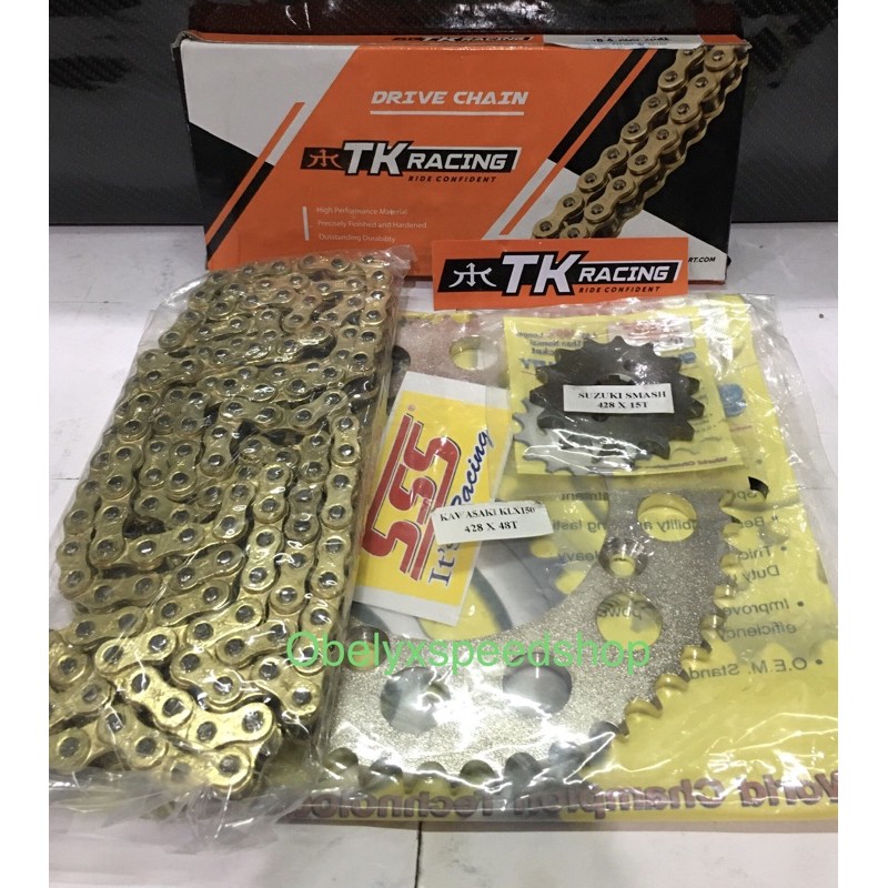 Gearset SSS 428 Rantai TK Racing KLX