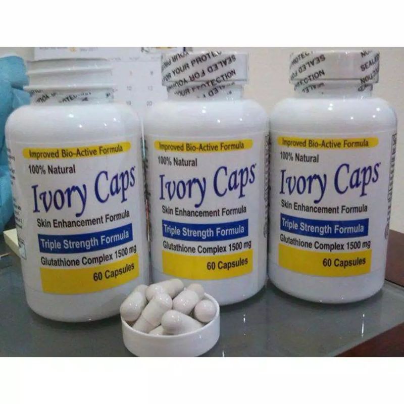 GLUTHATION COMPLEX Ivory Caps original  Pemutih badan IVORY CAPS