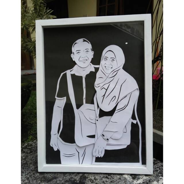 

paper cut monochrome A3