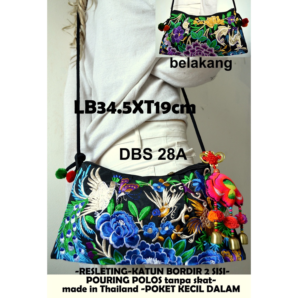 tas bordiran import/tas thailand/tas slempang/tas etnik