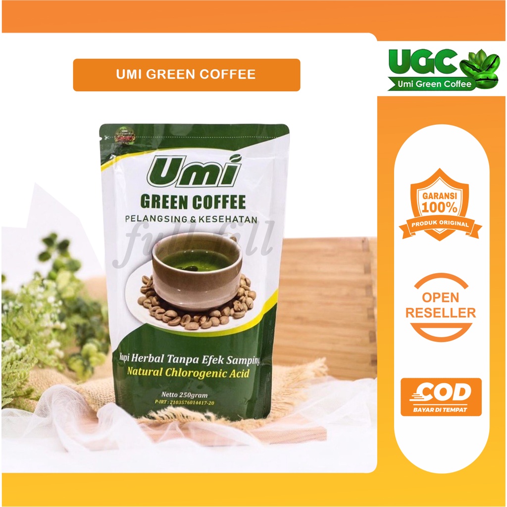 

UMI GREEN COFFE isi 250 gr Original - UGC - UMI GREEN COFFEE ORIGINAL - UMI GREEN COFEE – Pelangsing