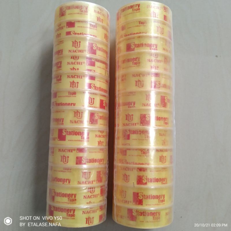 

1 PAK SELOTIP NACHI BENING/ ISI 12 PCC