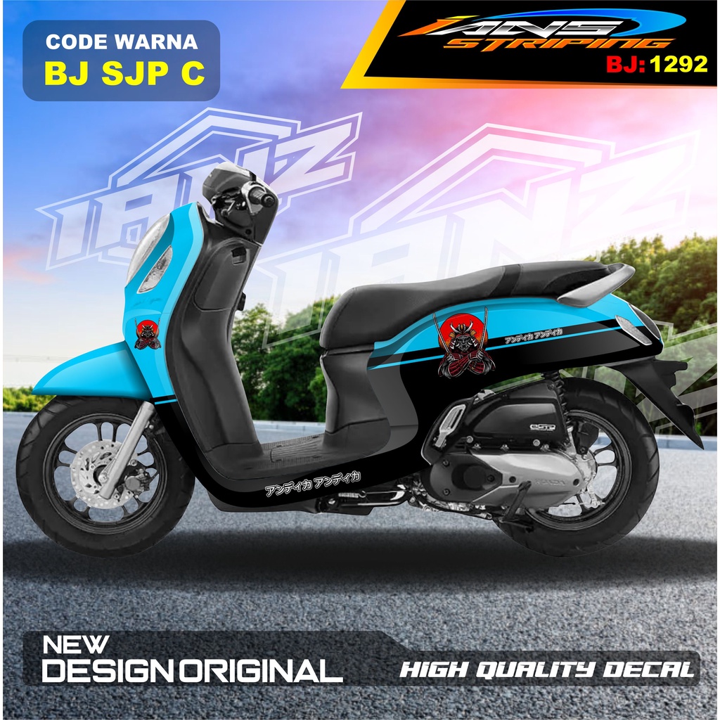 STICKER DECAL SCOOPY FULL BLOK MOTOR / STICKER DECAL HONDA SCOOPY FULL BODY / STICKER VARIASI SCOOPY TERBARU