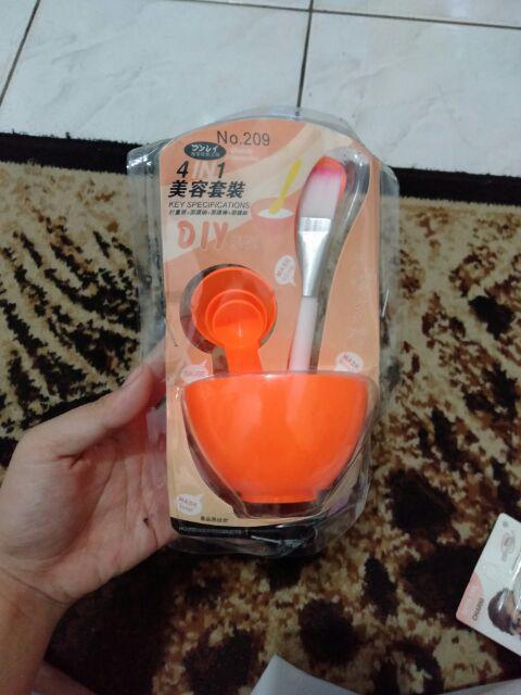 Mangkok Mangkuk Masker Set Wajah Kosmetik DIY Kuas Murah