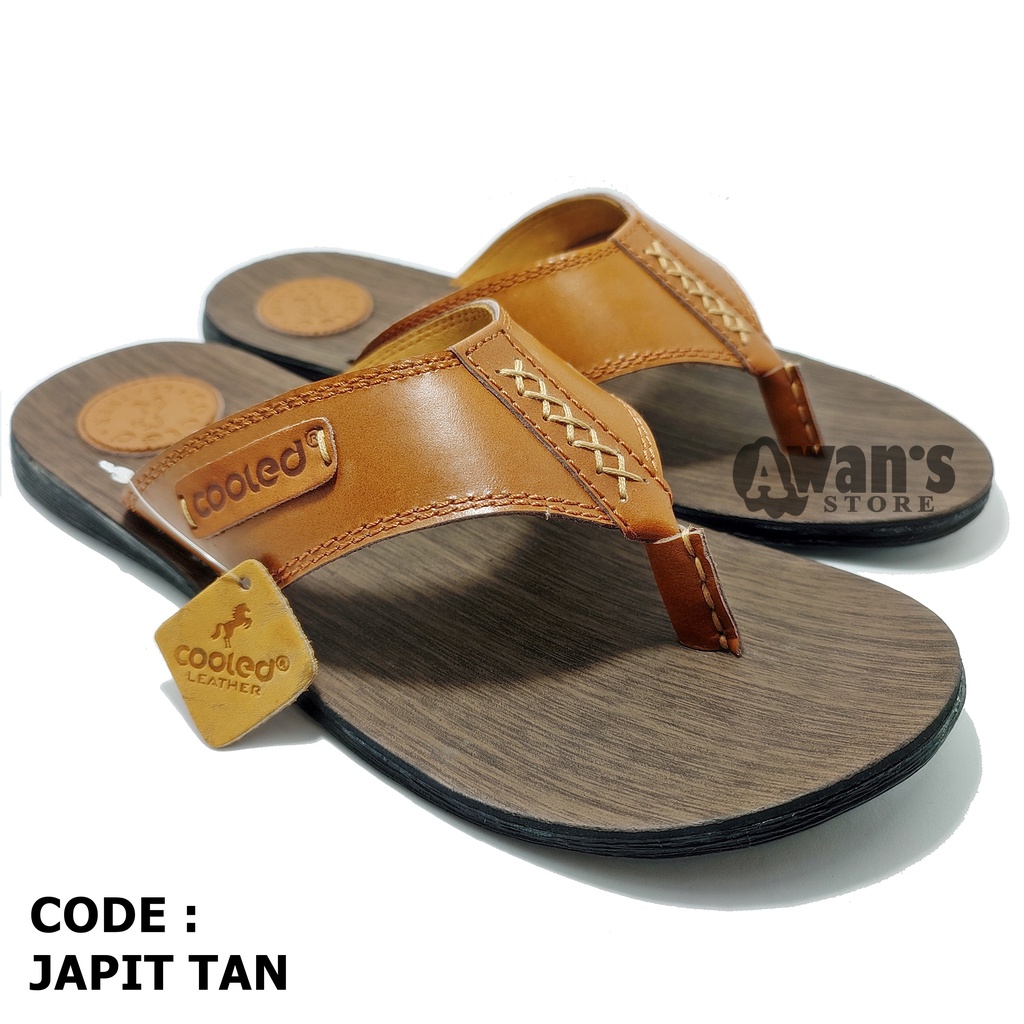 Sandal Jepit Kulit Pria Terbaik Original Cooled