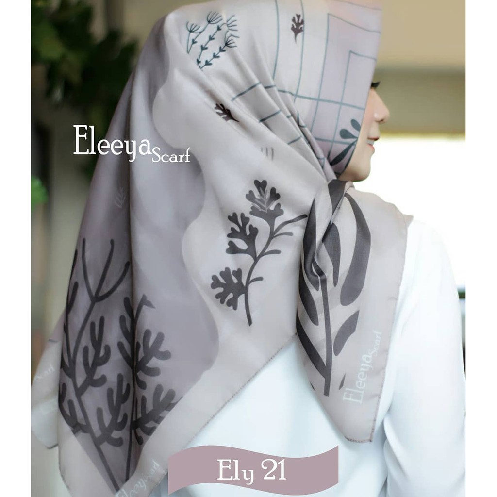 HIJAB SEGIEMPAT MOTIF PRINTING ELY 21 Eleeyascarf