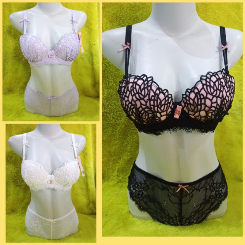 setelan bh dan celana dalam wanita full broklat cantik