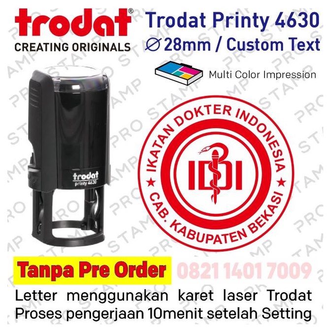 

Terlaris Stempel Otomatis / Self Ink Trodat 4630 / Custom Bergaransi