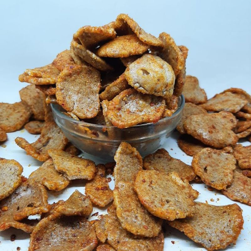 

Cemilan banjarmasin kerupuk jengkol jeletot kemasan standar Snack makanan ringan