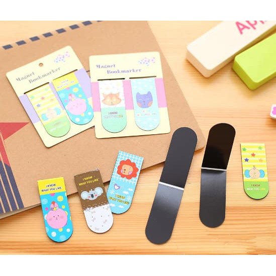 

Jual Pembatas Buku Magnet Cartoon Korea Stationery Magnetic Bookmark Skl006 - Model D Murah