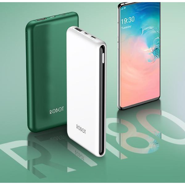 POWERBANK ROBOT RT180 RT190 RT10 RT100Q 10000 MAH ROBOT PowerBank RT-12 10000 mAh Dual Input Output Slim Original Garansi 1 Tahun [MPG]