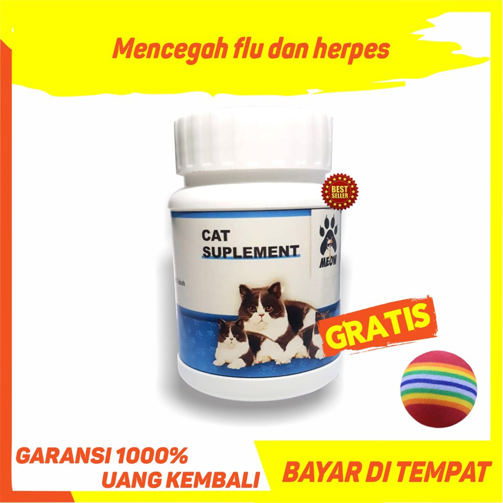 Jual MEOW VITAMIN KUCING OBAT KUCING OBAT KUCING HAMIL OBAT KUCING