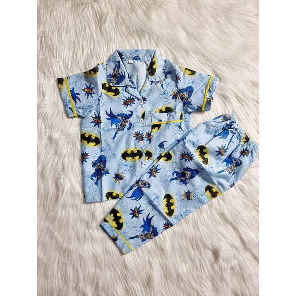 Baju Tidur Piyama Anak 1-5 Tahun Motif Karakter Lucu Kekinian Size M L XL