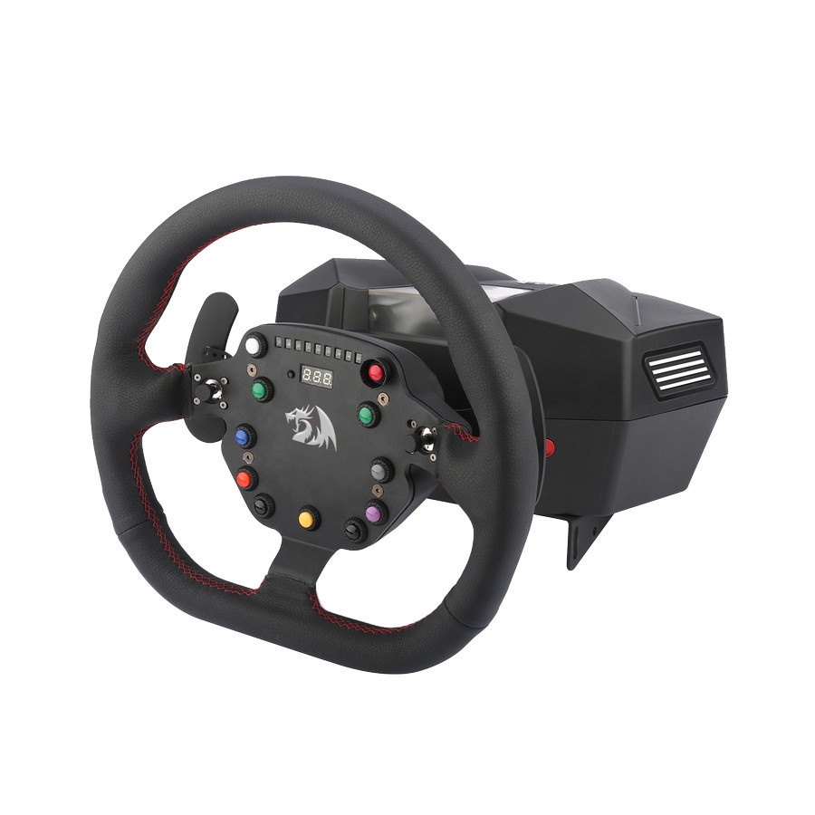 Redragon GT-32 Racing Simulator with Steering &amp; Pedals - Gaming Wheel