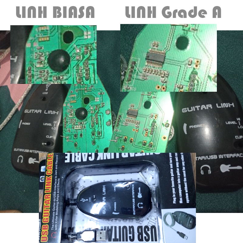 Gitar link soundcard audio android pc laptop effects jnp