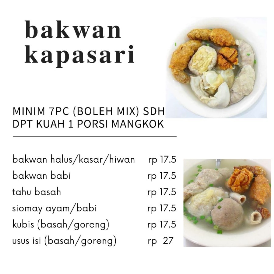 bakwan kapasari