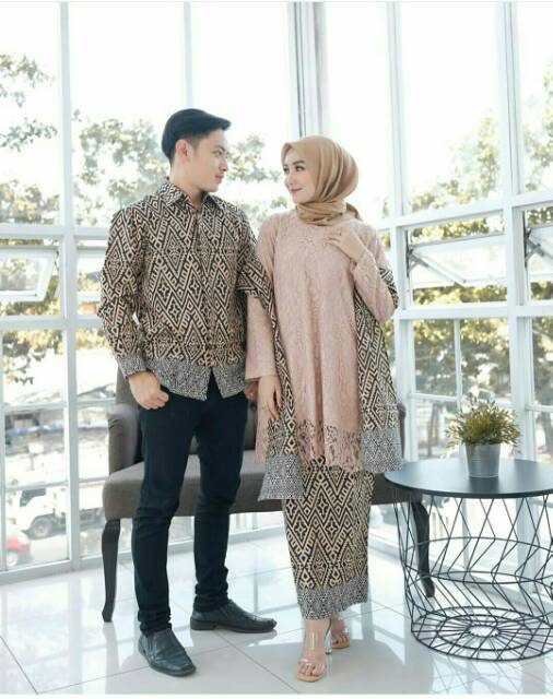 Maura Couple - Sania Ruffle Batik Couple Ori Ndoro Jowi DNT Garansi Termurah Shopee - COUPLE HIKMAH