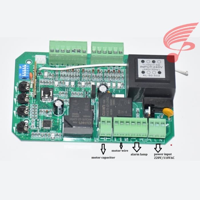 Soft Start Slow Stop Sliding Gate Control Board PCB
