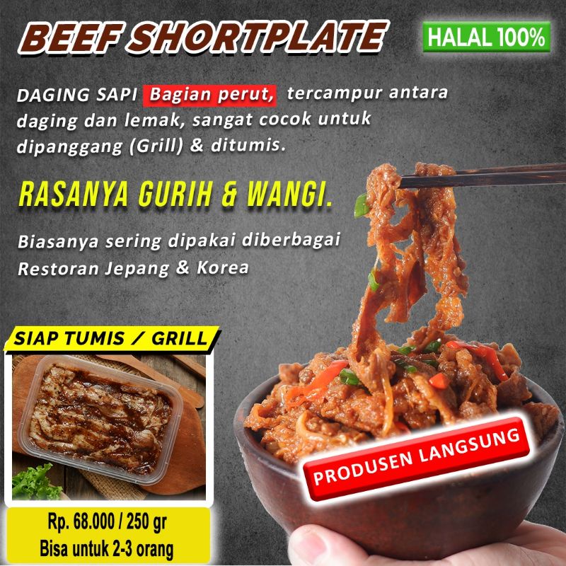 

Beef Shortplate /Daging sapi shortplate marinasi