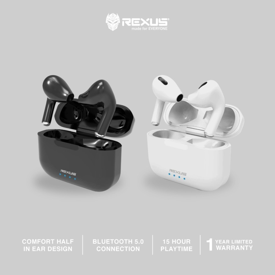 Rexus TWS FX2 True Wireless Bluetooth Gaming Earphone