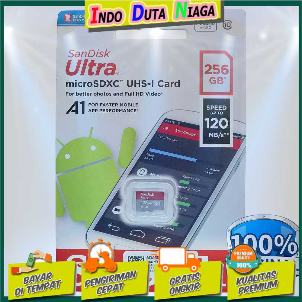IDN TECH - SanDisk Ultra microSDXC Card UHS-I Class 10 A1 (120MB/s) SDSQUA4-GN6MN
