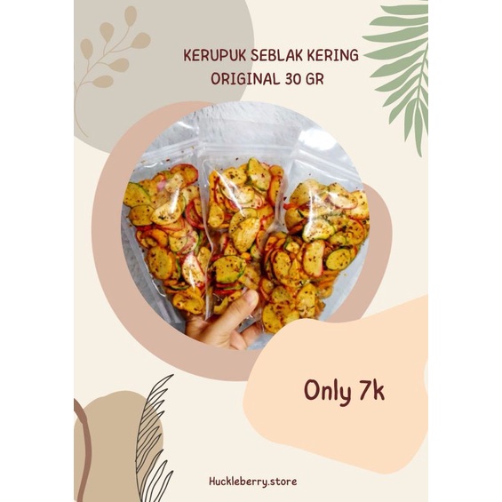 

Kerupuk seblak kering Pedas|Original|Balado