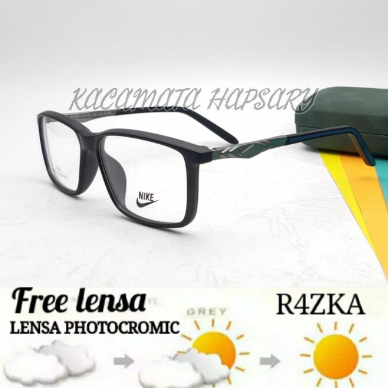 FRAME KACAMATA PRIA SPORTY MINUS ANTI RADIASI ( FREE LENSA PHOTOCROMIC ) KACAMATA MINUS ( 090 )