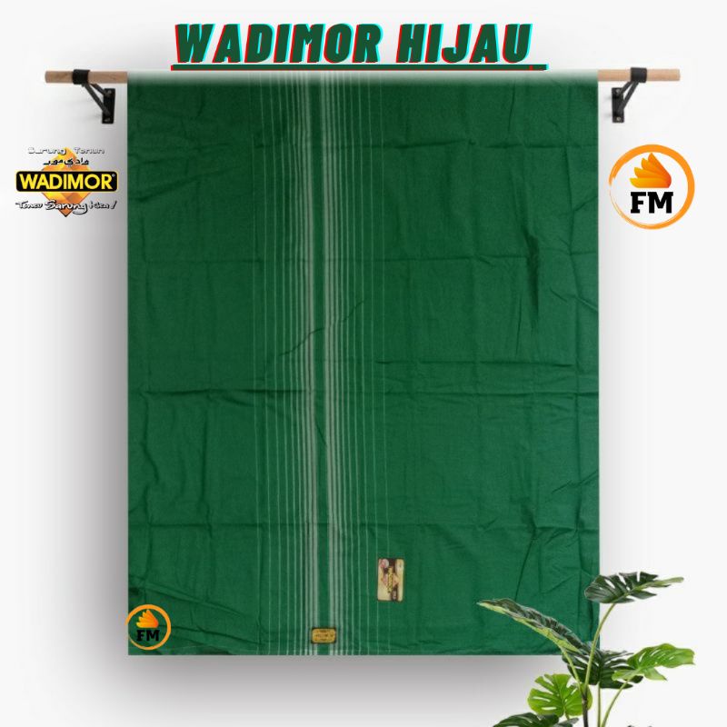SARUNG WADIMOR HIJAU pria dewasa ada tumpal sarung seragam NU ipnu ishari pesantren COD