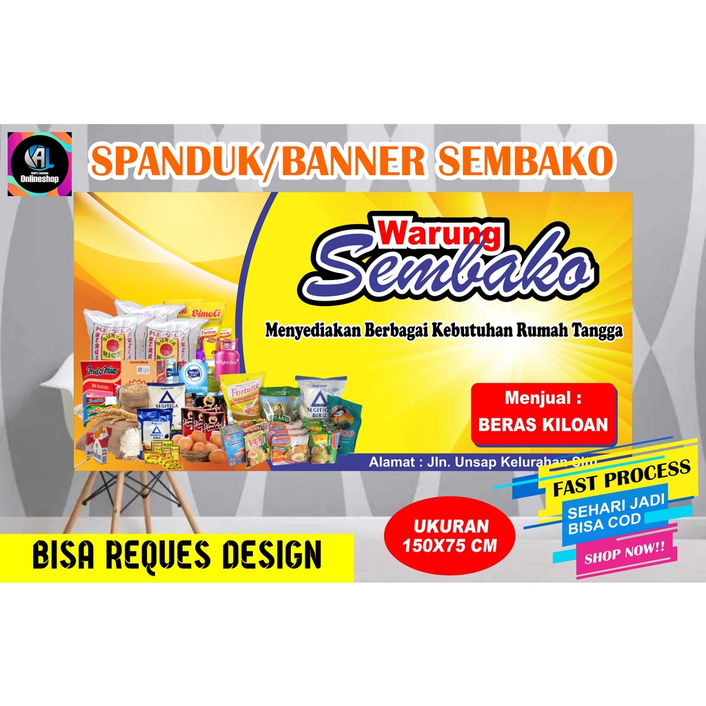 Contoh Banner Warung Sembako Adalah - IMAGESEE
