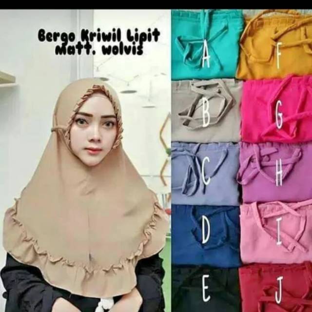 Jilbab bergo kriwil