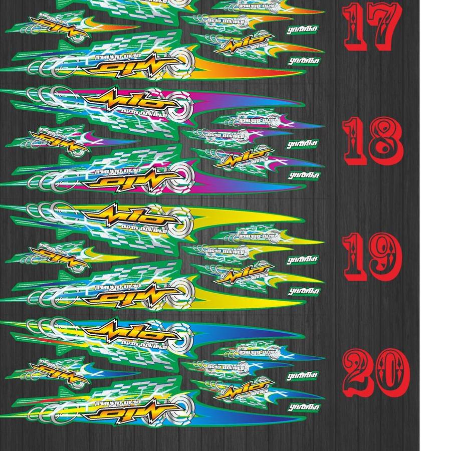 ✺ STIKER STRIPING DECAL MIO SPORTY/MIO SMILE THAILAND ✾