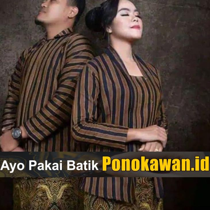 kebaya wanita Terbaik.. Baju Lurik Jawa Pria Sorjan Lurik Couple Pria Wanita Pakaian Adat Jawa Khutu