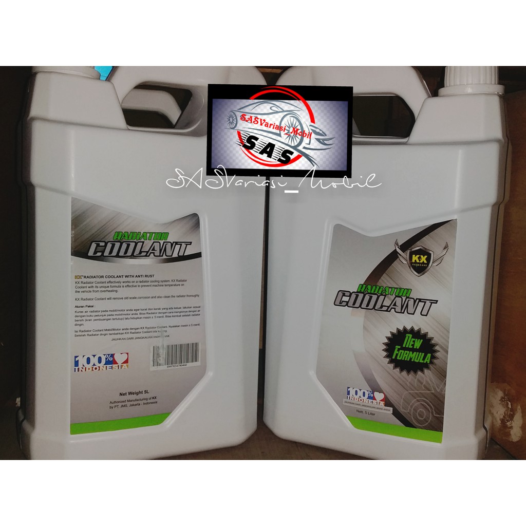 Air Radiator Coolant Mobil Motor Merk KX 5L With Anti Rust / Anti Karat