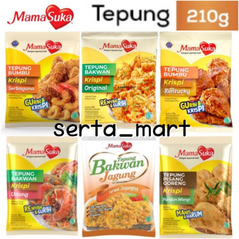 

Mamasuka Tepung Bumbu Bakwan / Mama Suka Tempe / Udang / Jagung / Pisang Goreng Krispi