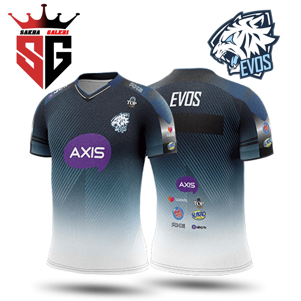 [COD GRATIS NAMA] EVOS JERSEY Esport Kaos Baju Tshirt Gaming Terbaru 2017 2018 2019 2020 2021 DEWASA