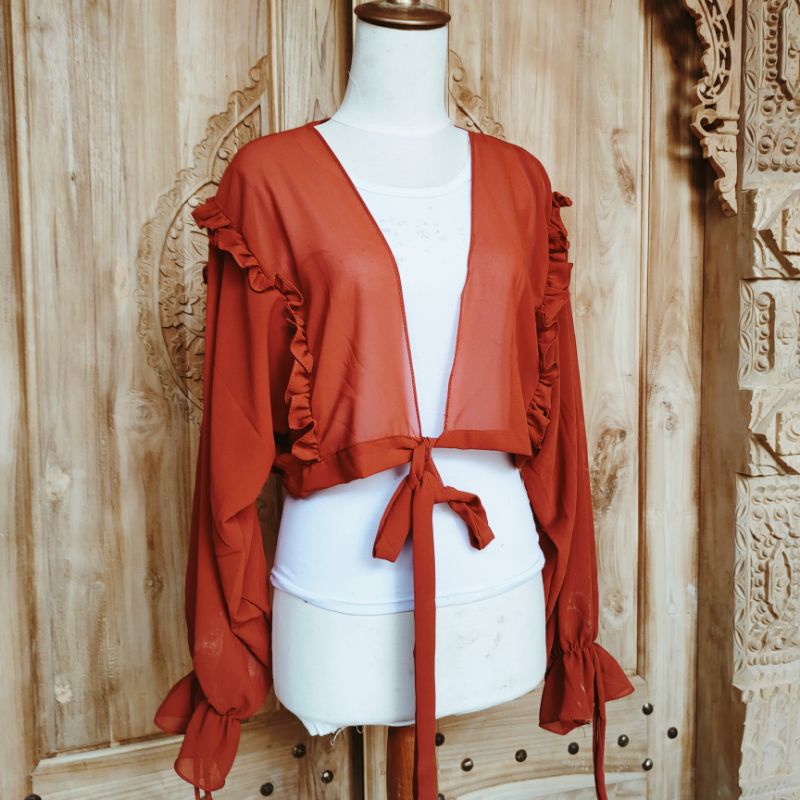 Outer sifon cewek ootd cantik ( outer sifon tiara )
