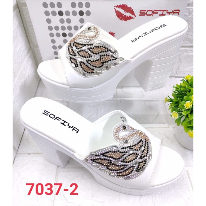 Sofiya promo sandal tapak tahu motif angsa 7037-2