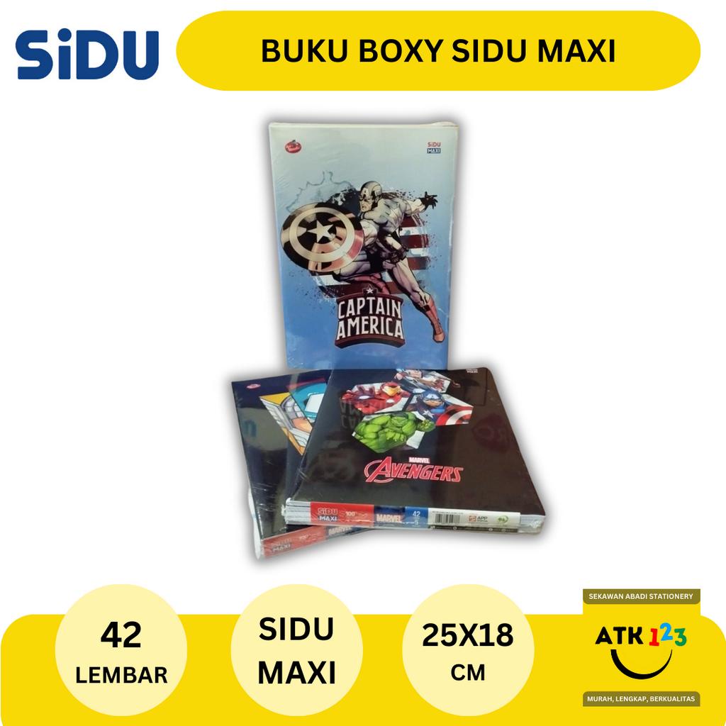 Buku Tulis Boxy Sinar Dunia SIDU Maxi isi 42 lembar / Buku Sekolah