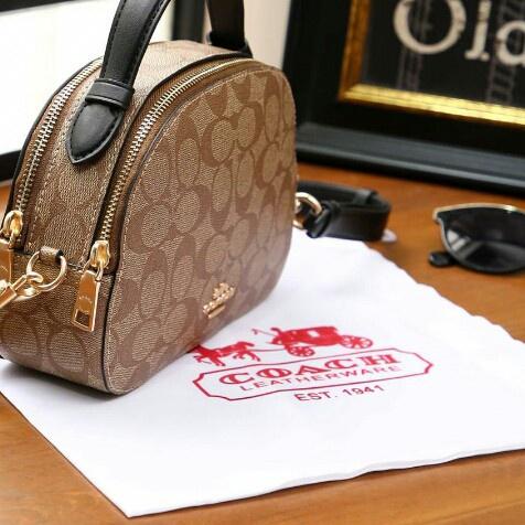 ✻ [ PROMO ] Tas Selempang Wanita Import Serena 2 Ruang Coach New Fashion ♗