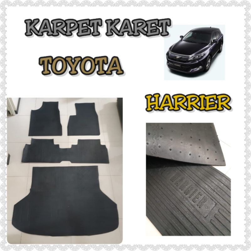 karpet karet alas lantai mobil toyota harrier
