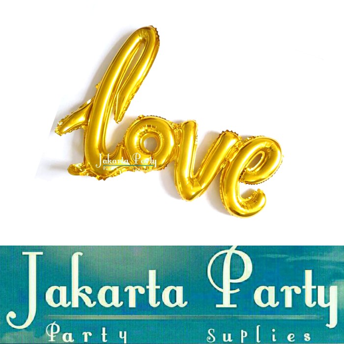 Balon Foil Love Gold Mini / Balon love / Balon Foil