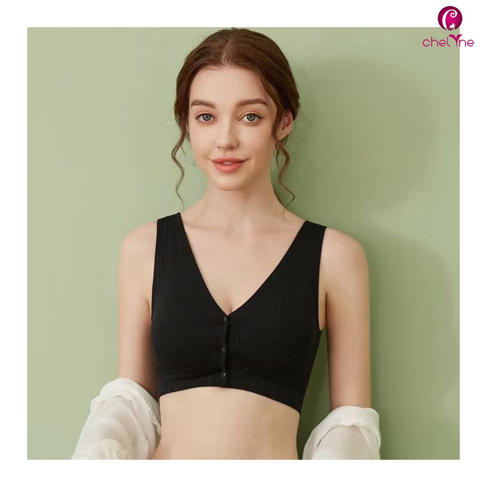 Sport Bra Chelyne T1809 Kancing Depan Seamless Rajut BH Sport ( BH Menyusui/Maternity Bra )