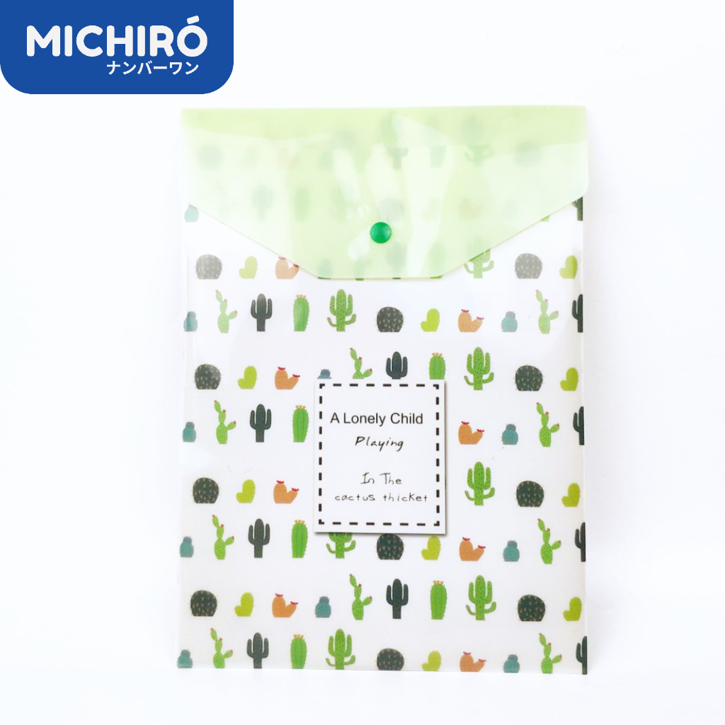 

Michiro Map Folder Kertas Bahan Plastik A4 Pvc File Folder/Tempat Menyimpan Surat&Berkas/Organizer Kertas Lucu Dan Unik