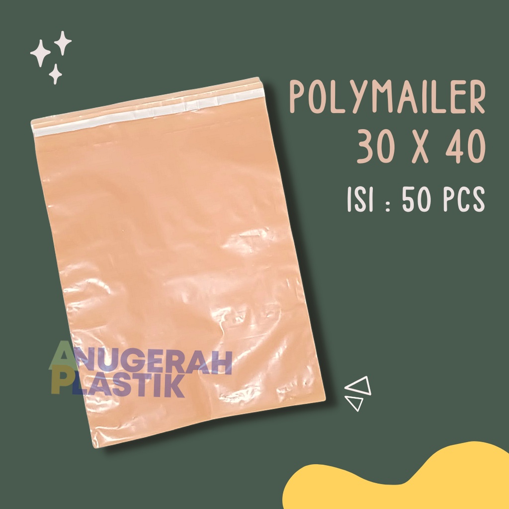

Plastik Packing Polymailer 30x40 Cm Warna Peach/ Plastik Packing Online