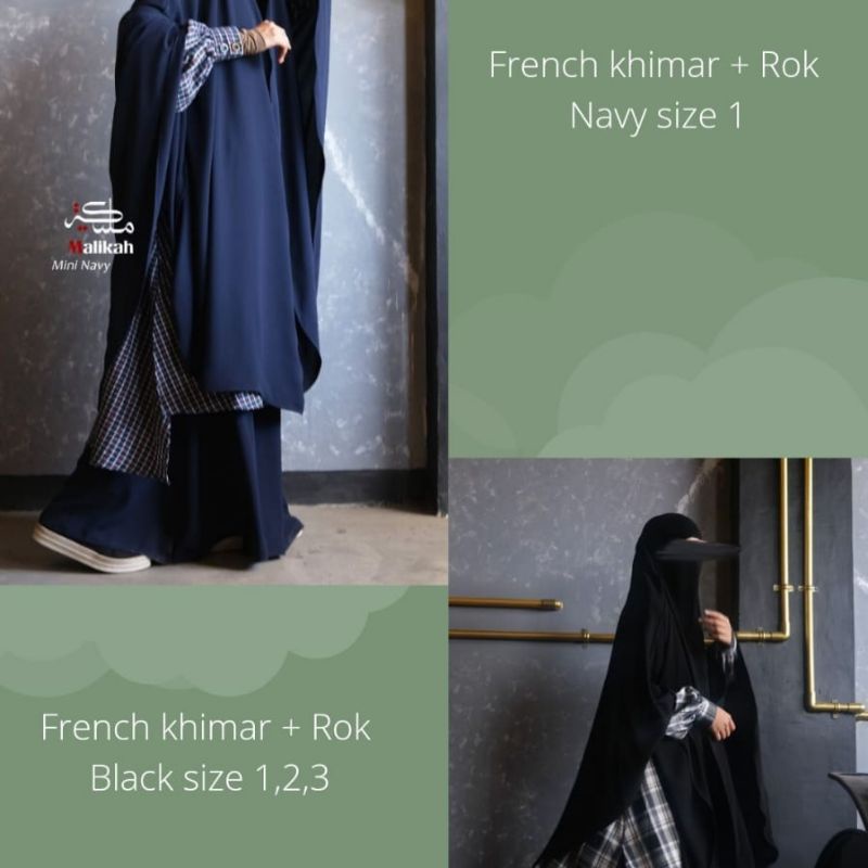 TSABITA MALIKAH Rok French Khimar by Abaya Malikah