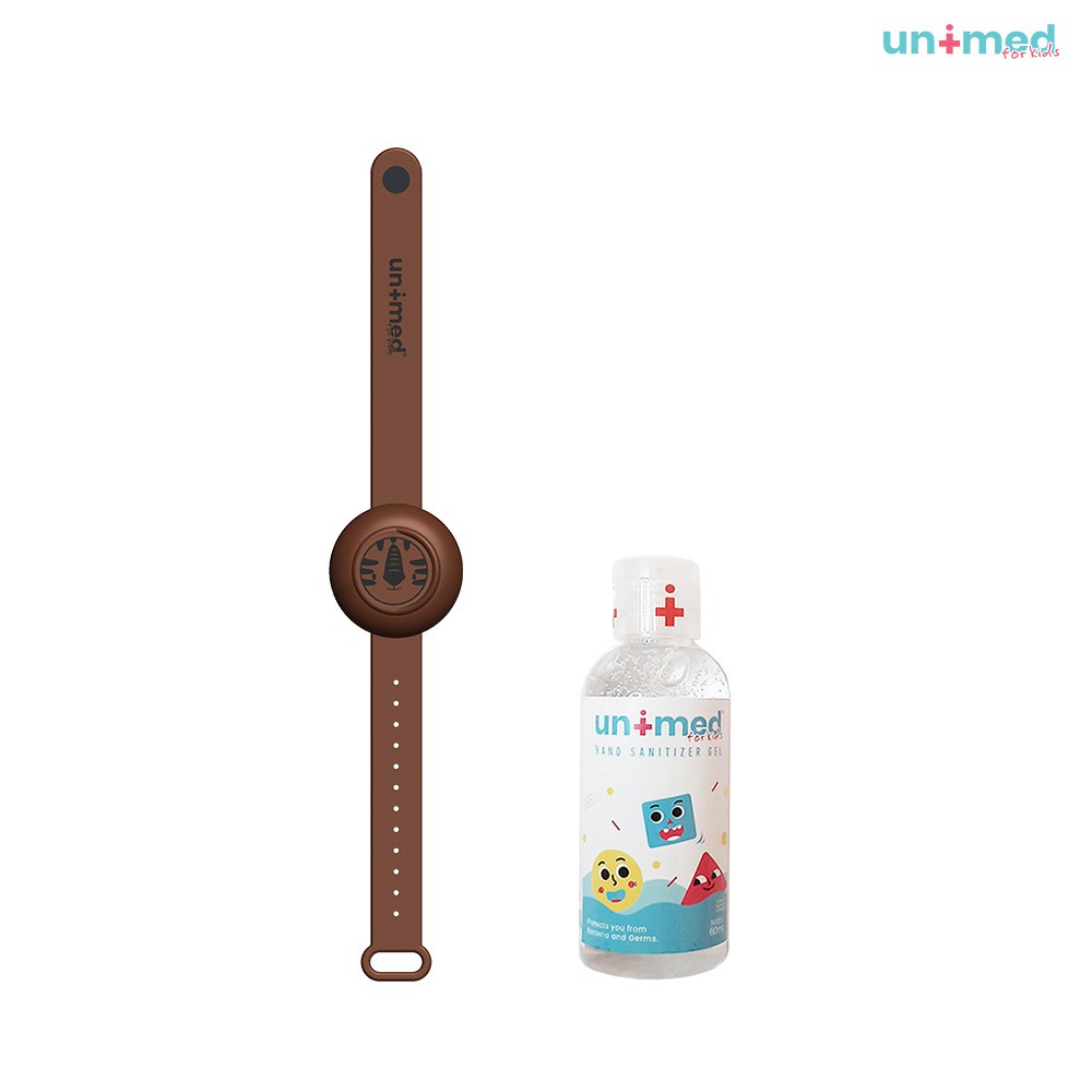 Unimed Kids Sanitizer Wristband Brown Tiger Gelang Sanitizer Anak dan Dewasa