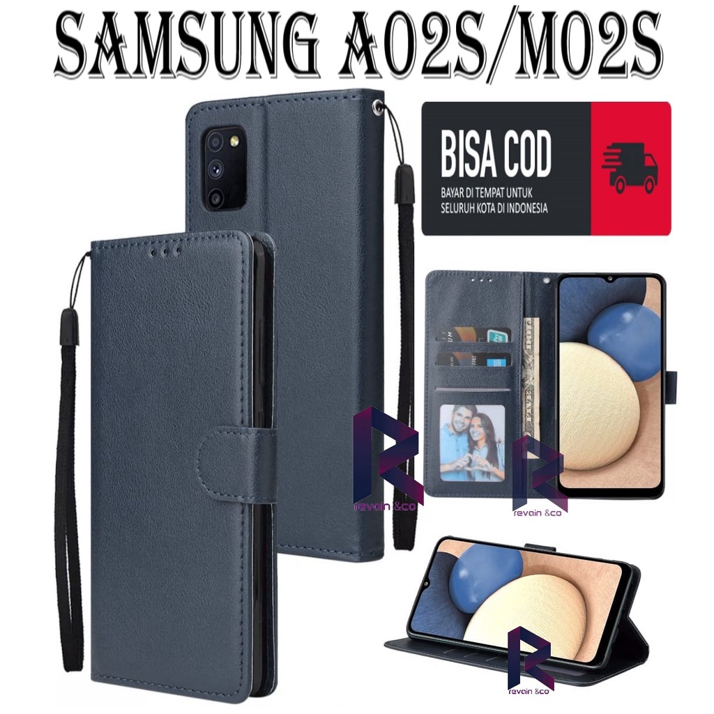 CASE SAMSUNG A02S M02S FLIP WALLET LEATHER KULIT PREMIUM SARUNG BUKA TUTUP FLIP CASE SAMSUNG A02S/M02S
